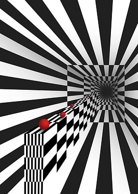 Op art optical illusion 1