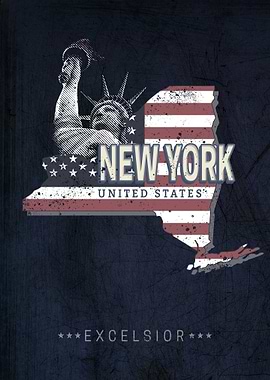 New York Map United States