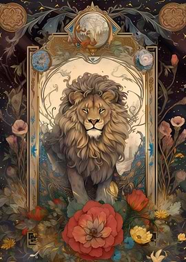 wall art lion