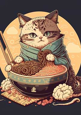 cat ramen japan