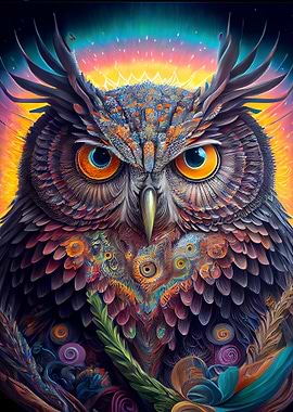 abstract owl