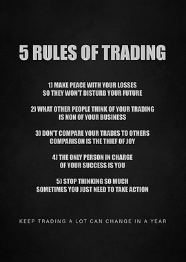5 rules of trading