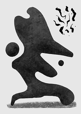 Abstract Art Black Ink