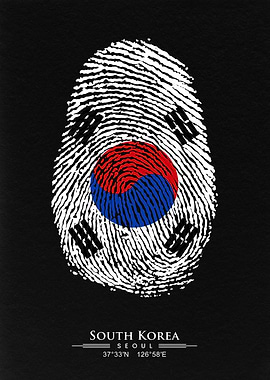 south korea finger flagart