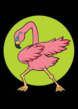 Dabbing Flamingo