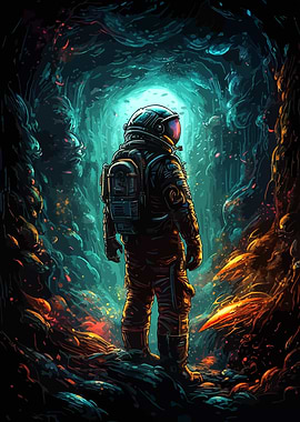 Unknown Depths Astronaut
