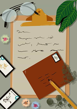 Letter Flat Illustration