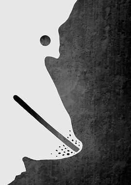 Abstract Art Black Ink