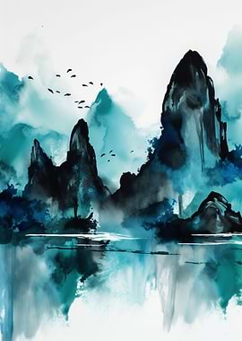 Blue Monochrome Guilin