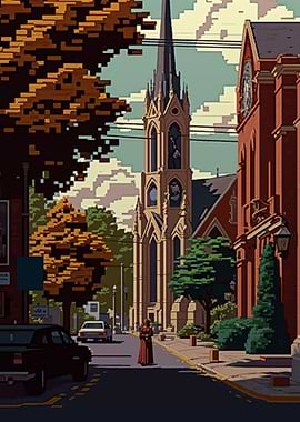 St Catharine Pixel art