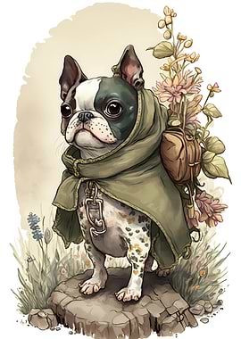Boston Terrier Dog Cute