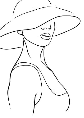 Woman in hat