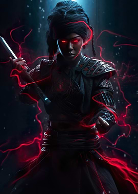 Japanese geisha samurai