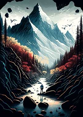 mountains nature landscape