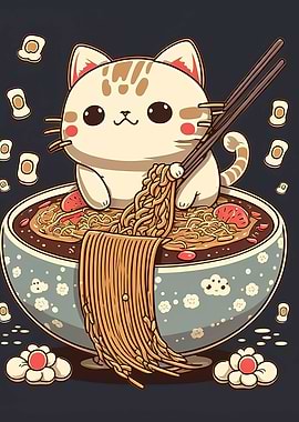 cat ramen japan