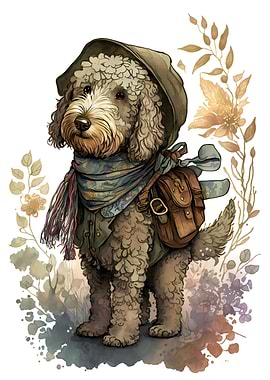 Adorable Labradoodle Dog