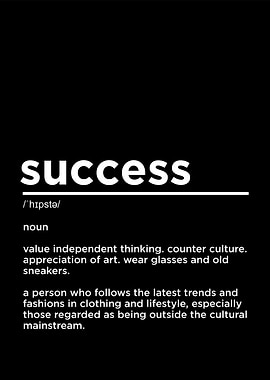 success definition textart