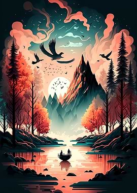 mountains nature landscape