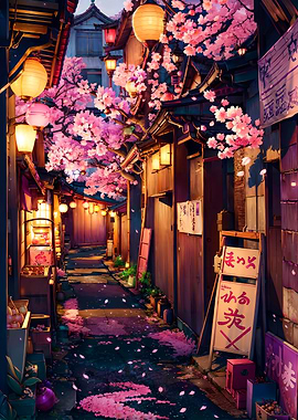 Cherry Blossom Back Alley