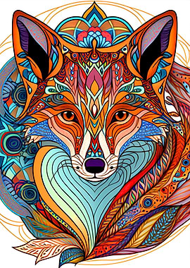 Colorful Fox