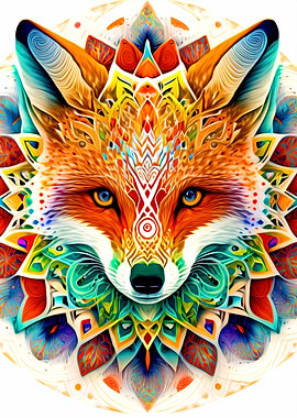 Colorful Fox