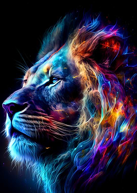 Colorful Lion
