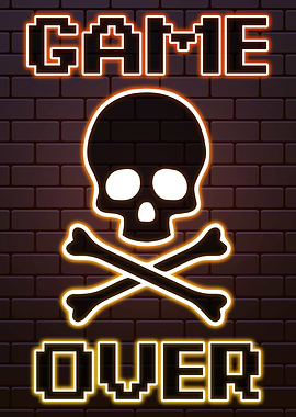 Gaming Gamer Poster Neon