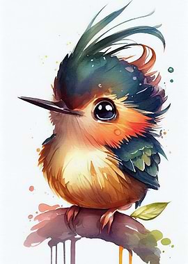 Hummingbird Watercolor