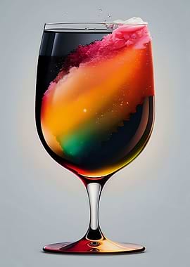 Artistic Wine Coctail