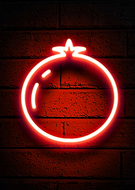 Pomegranate neon fruit
