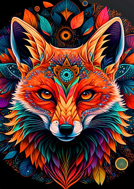 Colorful Fox