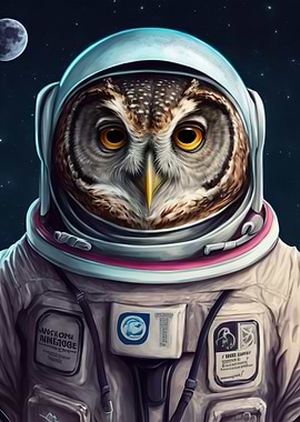 owl astronaut