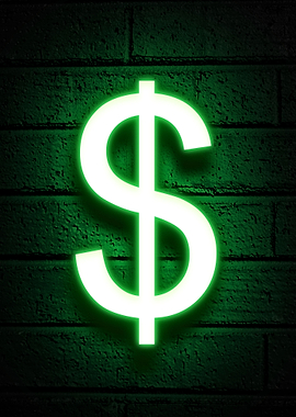 Dollar sign neon