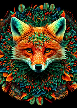 Colorful Fox
