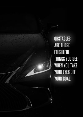 Obstacles are those fright