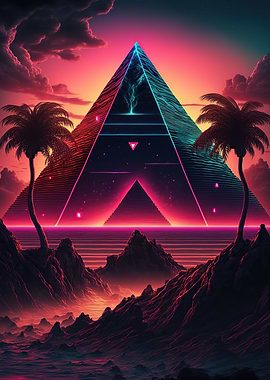 A Pyramid in the Neon Sand