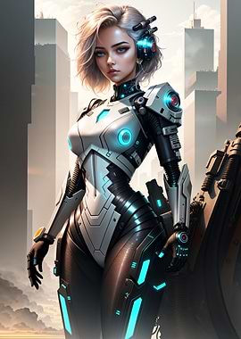 Metallic Beautiful Girl