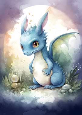 Cute big eyes Dragon
