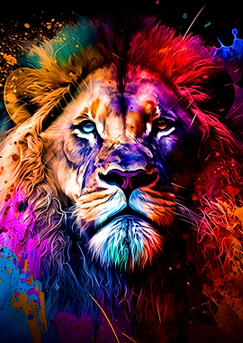 Colorful Lion