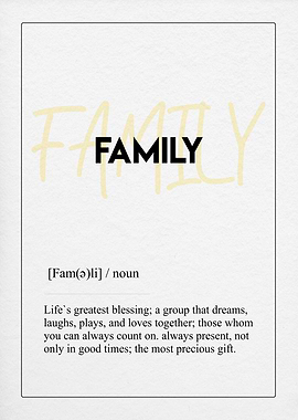 family definition art