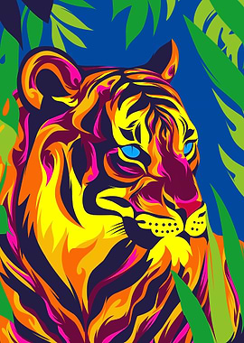animal tiger art