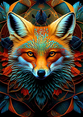 Colorful Fox