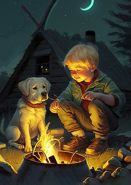 boy with dog