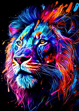 Colorful Lion