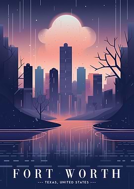 Fort Worth Urban skyline