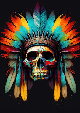 Indian Skull Neon