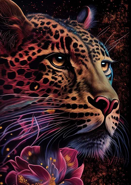 Colorful Cheetah Animal
