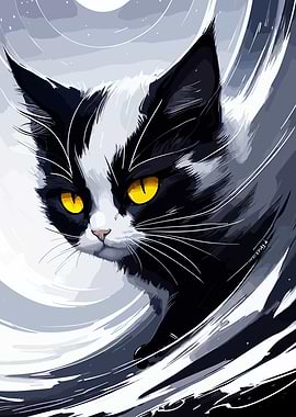 Black and White Cat