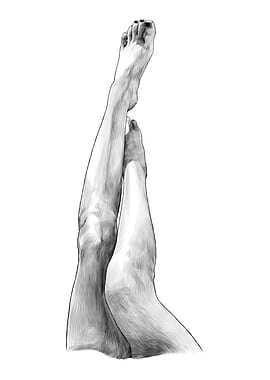 Long Legs Woman Girl Feets