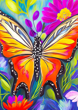 Butterfly in a field